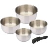 Casseroles - BAUMALU - Comete - Set 4 pieces - 14 a 20 cm - Manche amovible