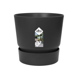 ELHO Pot de fleurs rond Greenville 25 - Extérieur - Ø 24,48 x H 23,31 cm - Vi...
