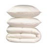 Pack Linge de Lit Microfibre - 1 Couette Chaude 200 x 200 cm + 2 Oreillers 60...