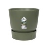 ELHO Pot de fleurs rond Greenville 25 - Extérieur - Ø 24,48 x H 23,31 cm - Ve...