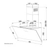 Hotte décorative inclinée - CONTINENTAL EDISON - CEHDI90B - A +++ - L90 cm - ...