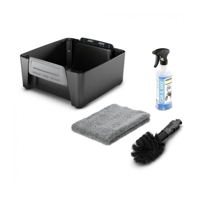 KARCHER Kit vélo - Accessoire associé au nettoyeur mobile OC3 - Chiffon micro...