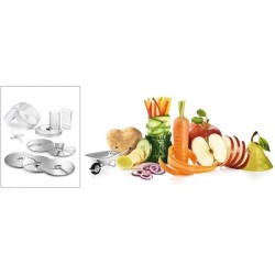 Accessoires pour kitchen machine BOSCH MUM5 - Lot VeggieLove: 1 acc. Râpeur/é...