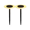 Lot de 2 balises solaires a piquer - LUMISKY - UFO - H35 cm - LED blanc chaud