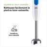 Pied mixeur BRAUN MQ20.236M - Moteur 600 W - 2 vitesses - Systeme