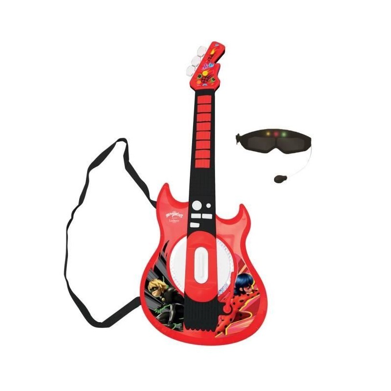 Lexibook - Lady-Bug - Guitare électronique lumineuse - Lunettes avec micropho...