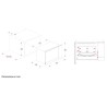 Micro ondes encastrable - CONTINENTAL EDISON - CEMO25GINE - Noir Inox L59,5 x...