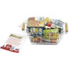 Jouet d'épicerie - KLEIN - Panier a provisions en métal garni de boîtes - Gar...