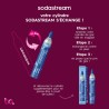 Recharge Gaz SODASTREAM - Systeme original a viser - Jusqu'a 60L d'eau gazéifier