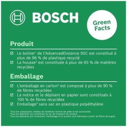 Bosch Télémetre laser AdvancedDistance 50C (mesure précise de la distance jus...
