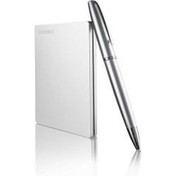 Disque dur externe - TOSHIBA - CANVIO Slim - 1 To - Finition aluminium - USB ...
