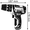 Perceuse a percussion Bosch Professional GSB 12V-15 + 2 batteries 2,0Ah + Cha...