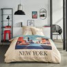 Parure de lit - TODAY - JAVA - 2 personnes - 240x220 cm - Coton - Imprimé New...