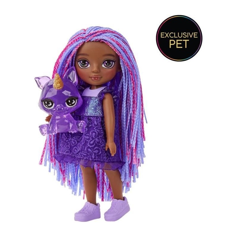 Rainbow High Littles - Poupée 15cm + animal de compagnie - Violet