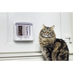 SUREFLAP Chatiere a Puce électronique Connecté - Blanc - 142 mm x 120 mm (Liv...