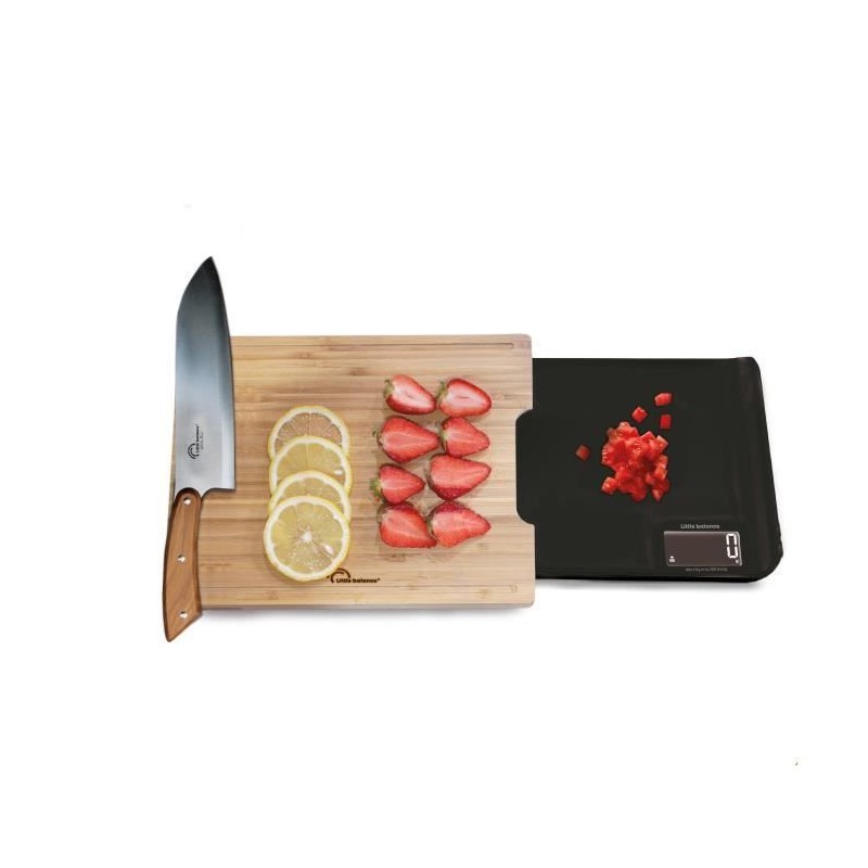 LITTLE BALANCE 8399 Chef 5 Trio USB, Balance de cuisine sans pile, Rechargeab...