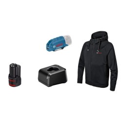 Veste chauffante Bosch Professional GHH 12+18V XA taille S avec batterie 12V ...