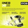 RYOBI - Perceuse-visseuse compacte 18V ONE+ - 2 batteries lithium+ 2,0 Ah - c...