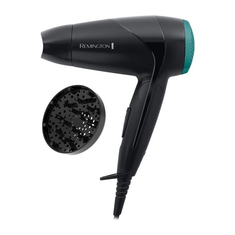 Remington D1500 Seche-Cheveux de Voyage Puissant 2000W On The Go, Poignée Pli...