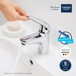Mitigeur monocommande lavabo - GROHE Swift - 24325001 - Chromé - Taille M - E...