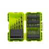 RYOBI - Coffret empilable 38 accessoires mixtes perçage - vissage : 6 forets ...