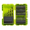 RYOBI - Coffret empilable 38 accessoires mixtes perçage - vissage : 6 forets ...