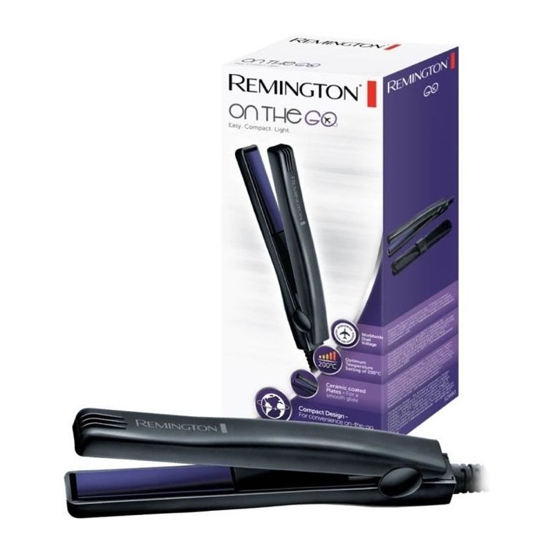 Remington S2880 Fer à Lisser Mini Lisseur de Voyage Advanced Ceramic On The G...