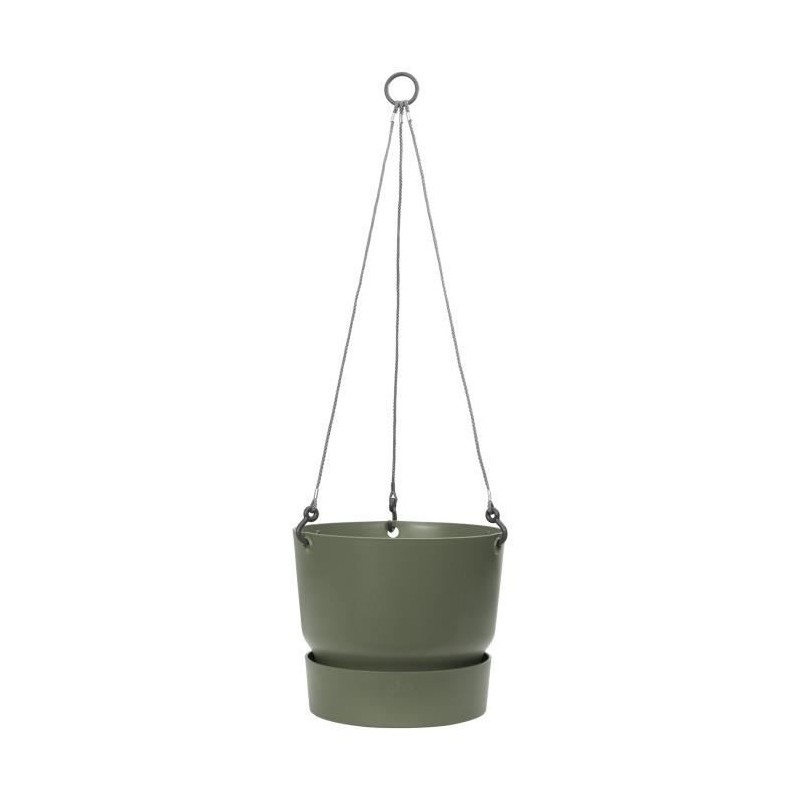 ELHO Pot de fleurs a suspendre Greenville - Ø 23,9 x H 20,3 cm - Extérieur - ...