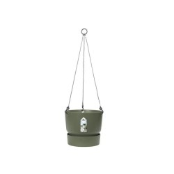 ELHO Pot de fleurs a suspendre Greenville - Ø 23,9 x H 20,3 cm - Extérieur - ...