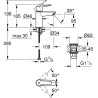 Mitigeur monocommande Lavabo GROHE Start - Taille S - limiteur de température...