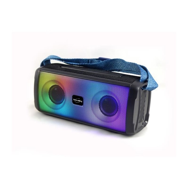 Enceinte lumineuse bluetooth - INOVALLEY - HP345-B - 10W - LEDs - Bluetooth V...