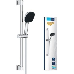 Ensemble de douche avec pommeau 2 jets, barre et flexible - GROHE Vitalio Com...