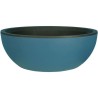 Bac a fleurs rond - RIVIERA - Coupe GRANIT - Plastique - D40xH15 cm - Bleu