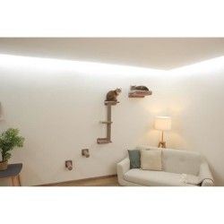 Mur d'escalade pour chats - KERBL - MONTE ALPI - 8 pièces - Gris - Tour d'esc...