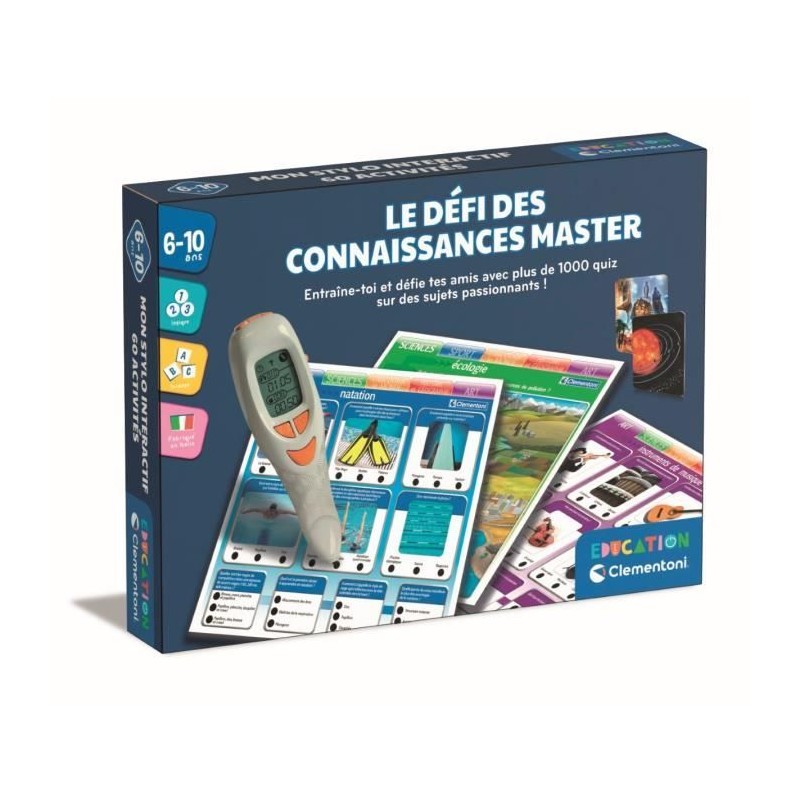 CLEMENTONI - Le défi des connaissances master - Plus de 1000 Quizz -