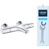 GROHE Mitigeur thermostatique Bain / Douche Precision Trend, protection anti-...