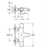 GROHE Mitigeur thermostatique Bain / Douche Precision Trend, protection anti-...
