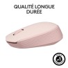 Souris - Sans Fil - Logitech - M171 - Rose - Ambidextre