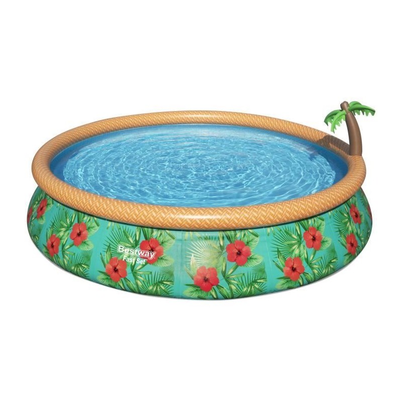 Kit Piscine hors sol autoportante BESTWAY - Fast Set - 457 x 84 cm - Ronde (L...