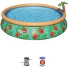 Kit Piscine hors sol autoportante BESTWAY - Fast Set - 457 x 84 cm - Ronde (L...