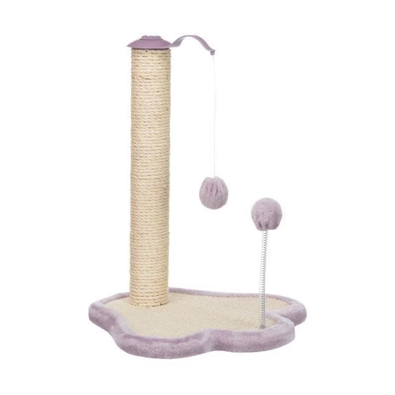 Patte griffoir TRIXIE Junior - Avec poteau - 50 cm - Natural et mauve