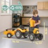 Tracteur a pédales FALK SuperBuilder - capot ouvrant et remorque - pour enfan...
