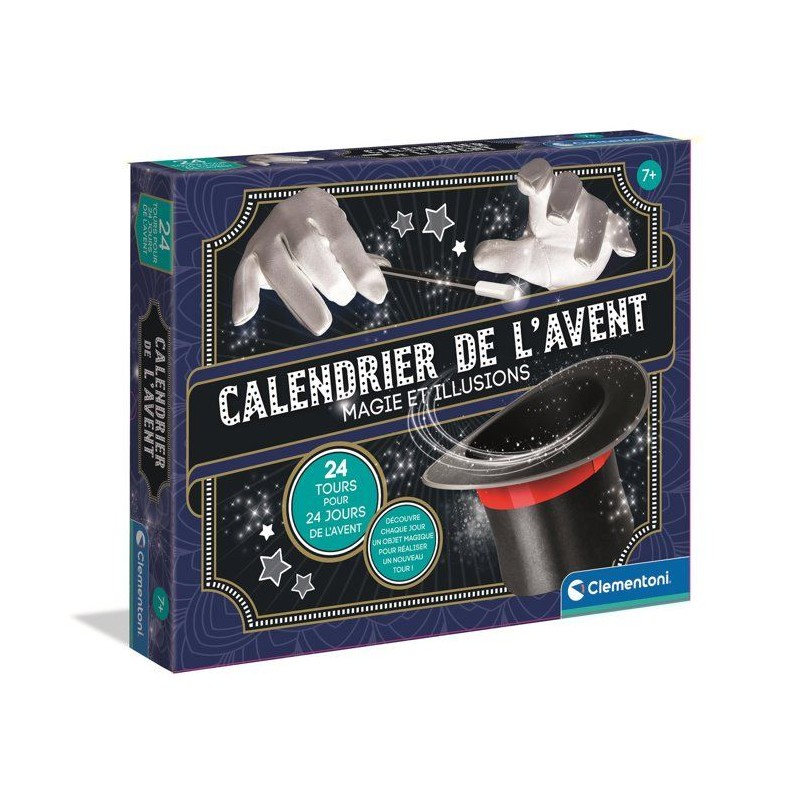 Calendrier de l'Avent Magicien, Theme Magie & Illusions, 24 tours