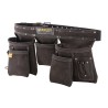 Ceinture porte-outils cuir - marron