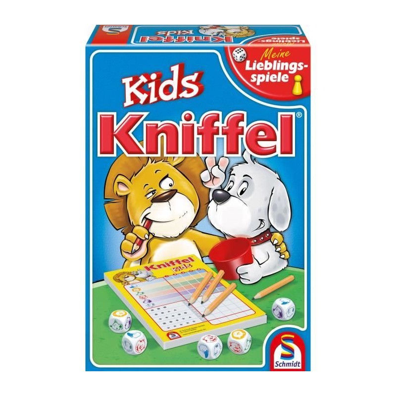 Jeu de société Kniffel Kids - SCHMIDT SPIELE - Dés amusants - 15 min - Intéri...
