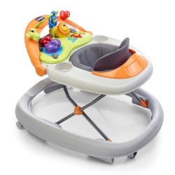 Trotteur Walky Talky Grey - Sons et Lumieres - 4 roues - 6 freins -