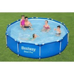 Kit Piscine hors sol tubulaire BESTWAY - Steel Pro™ - 305 x 76 cm - Ronde (Li...