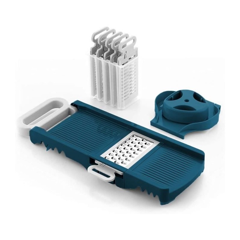 Mandoline pliable - ARTHUR MARTIN - AMM530 - 6 en 1 - 3 Lames de râpes et 3 l...