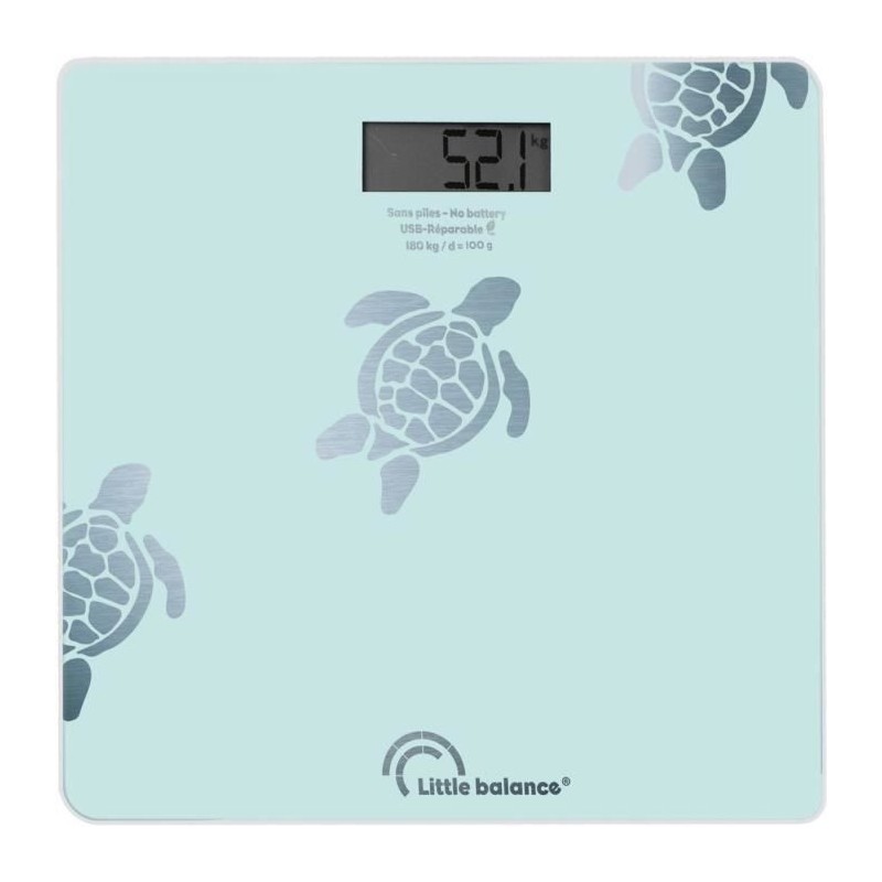 Pese-personne Little Balance Tortues Aqua USB-R BLEU