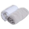 DOMIVA Drap housse + Alese Uni - 100% Coton - Traité Sanitized - Perle - 60 x...